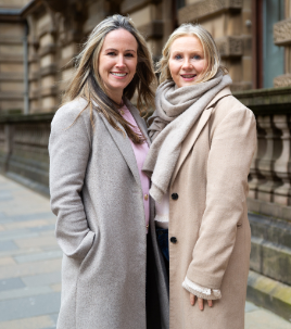 Photo ofLisa Gallagher (left) and Nikki Slowey (right) Co-Founders of Flexibility Works